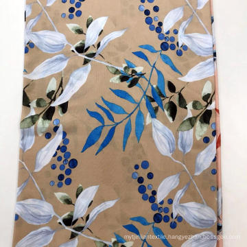 Leaf Design 45S Rayon Screen Printing Fabric